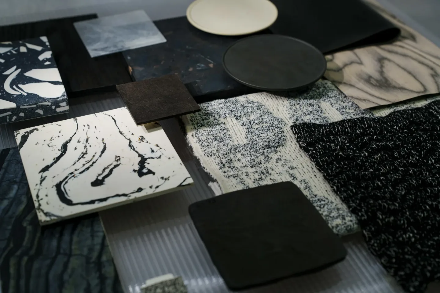 Various Textures And Patterns Are Displayed Up Close