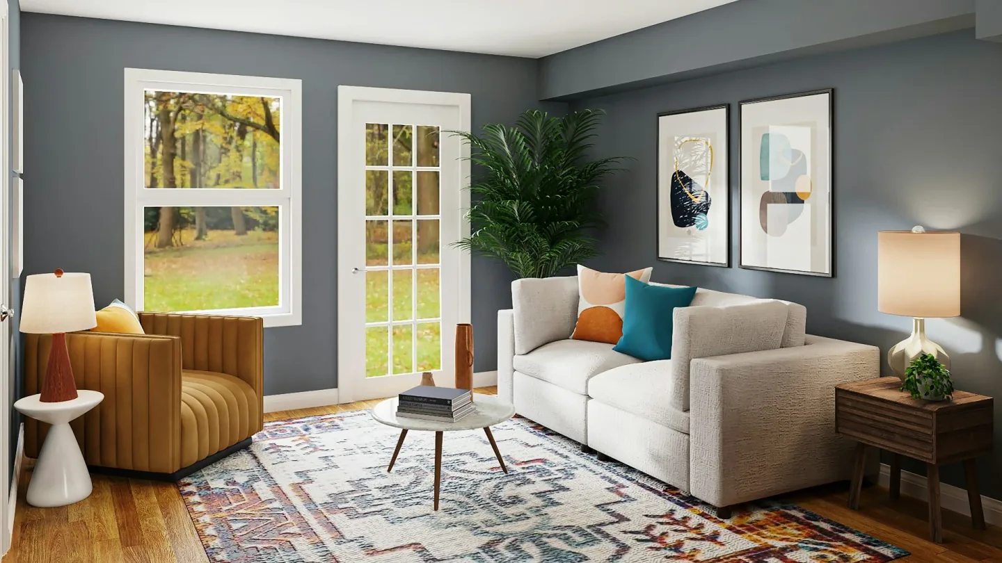Misty Grey Living Room