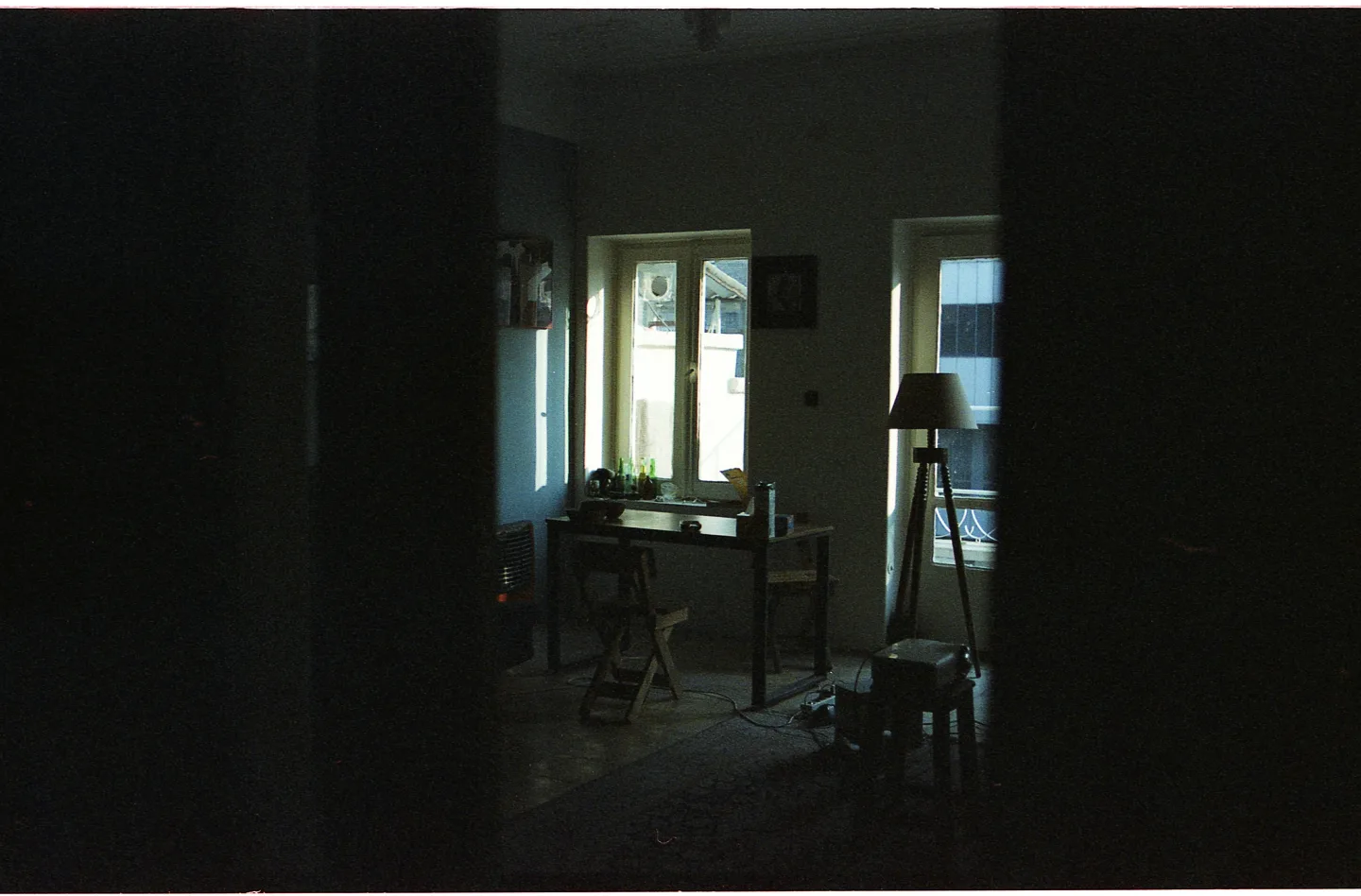 Sunlight Streams Into A Dimly Lit Room