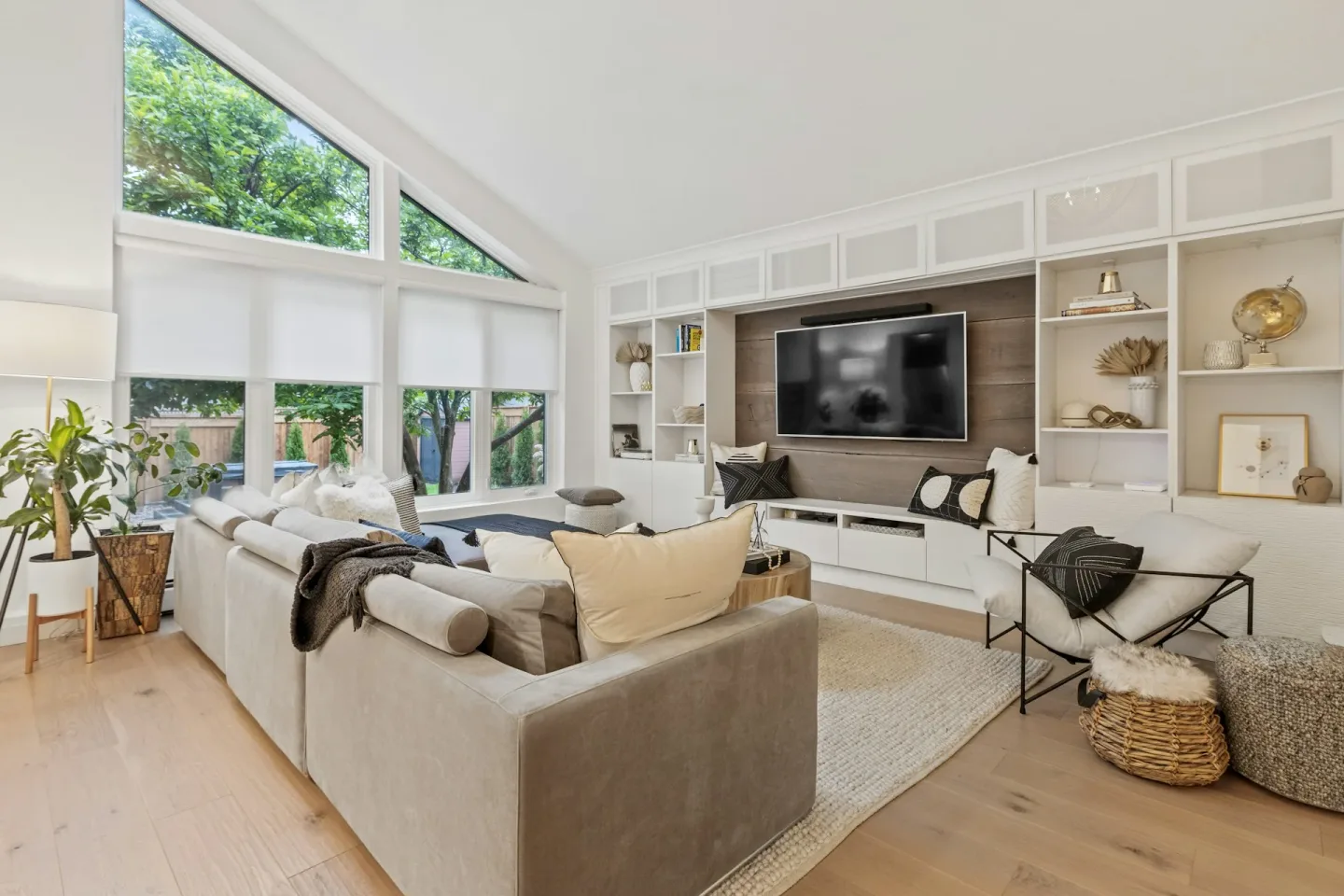 Tv As A Focal Point At Living Room